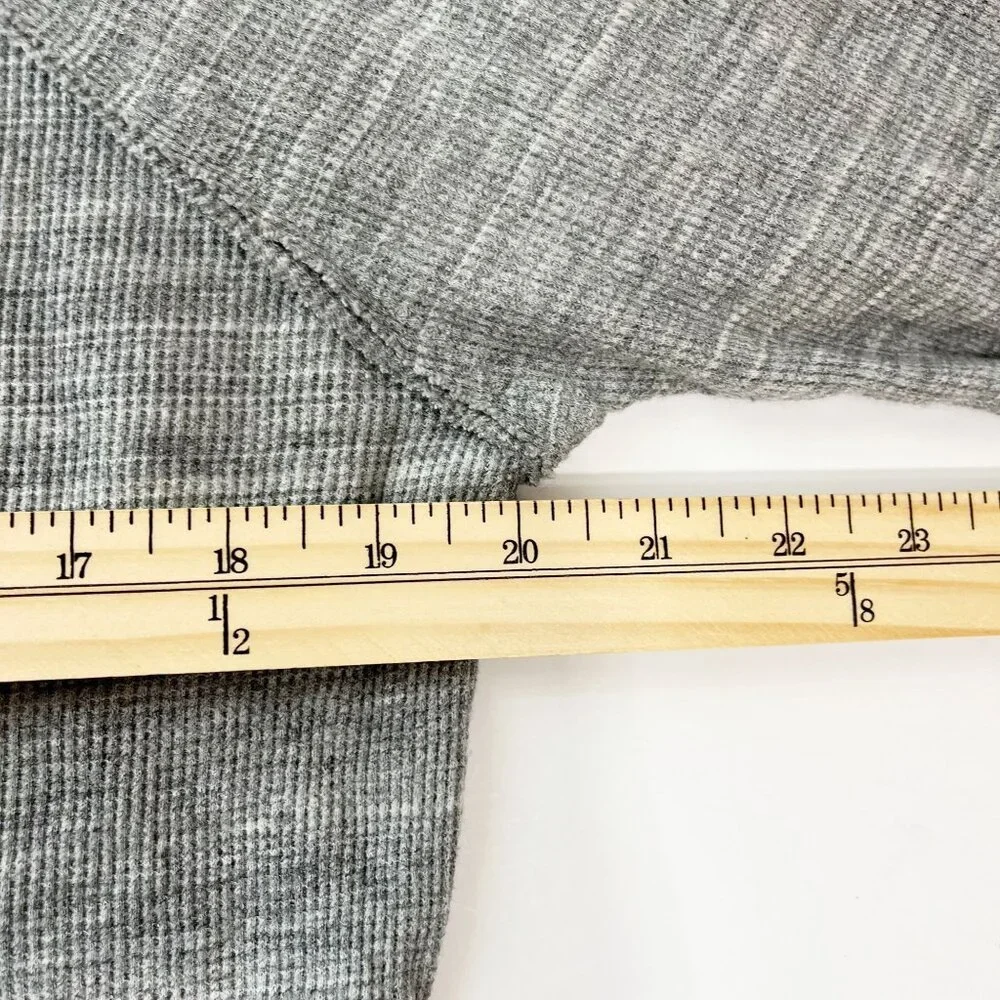 Free People We the Free Coastline Peplum Long Sleeve‎ Top Gray - Size XS